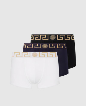 Versace Набор трусов-боксеров с брендовым узором. AU103261A10011