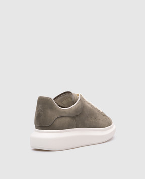 Alexander McQueen Серые замшевые кроссовки Retro 807880WHACB