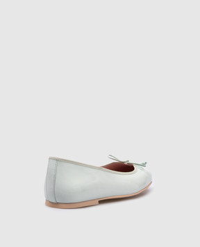 Pretty Ballerinas Дитячі шкіряні лаковані блакитні балетки Hermione 48403