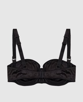 Dolce&Gabbana Чорний ліф із шовку O1C27TON06G