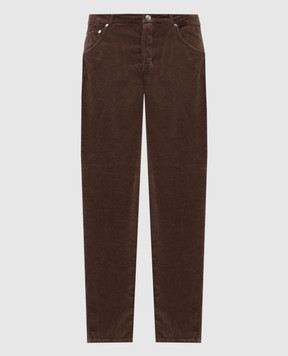 Brunello Cucinelli Коричневі вельветові штани M280UF1010