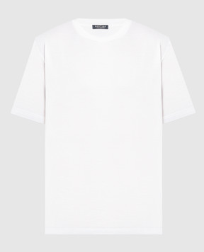Bertolo Cashmere Біла футболка з логотипом 0002520019125860