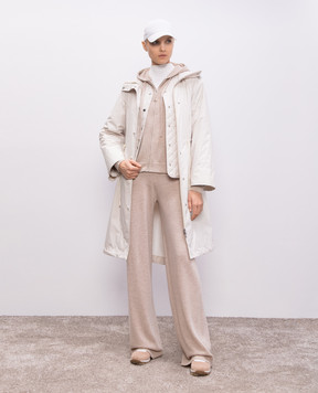 Allude Бежеві штани з вовни та кашеміру 25217733