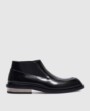 Jil Sander Черные кожаные низкие челси J15WR0020P7032