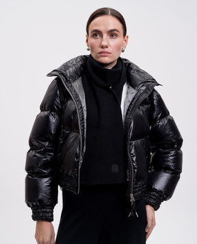 Parajumpers Чорний шарф з вовни мериноса 25WPASCSC12