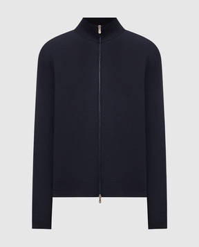 Brunello Cucinelli Синий кардиган из шерсти и кашемира M2400106
