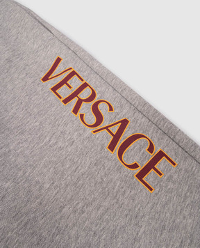 Versace Детские серые джогеры с логотипом 10183411A14889