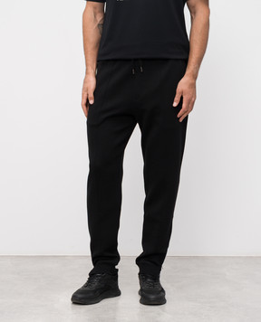 Brunello Cucinelli Черные джогеры с молниями MM8313263G