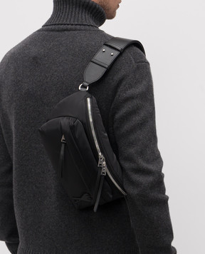 Ami Paris Чорна поясна сумка Marcel ULL708AW0001