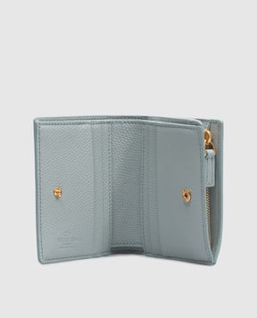 Valentino Зелене шкіряне портмоне з логотипом 6W2P0AJ5SNP