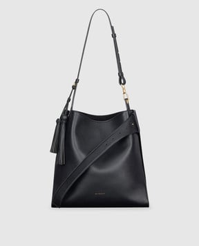 Givenchy Чорна шкіряна сумка Belted з логотипом BB512ZB29Z