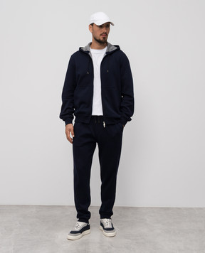 Brunello Cucinelli Синяя спортивная куртка MM8319069G