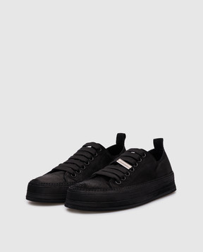 Ann Demeulemeester Черные замшевые кеды Nono с эффектом потертости B0012569LT147
