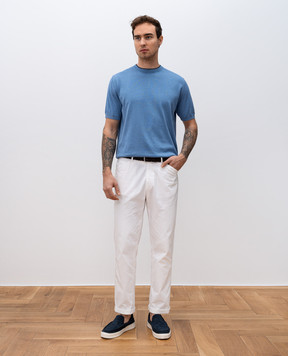 Canali Голубая футболка MK02261C1050