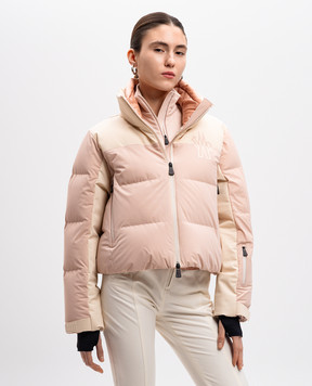 Moncler Grenoble Рожевий пуховик Stennes з логотипом J20981A00015M4289