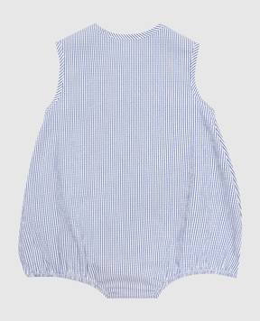 Balmain Детское синее боди в полоску BWA51BP0487