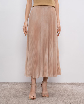 Ermanno Scervino Бежевая юбка гофре D462O725RWK