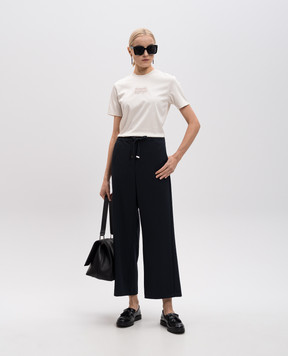 Max Mara Синие брюки ARGENTA из шерсти ARGENTA