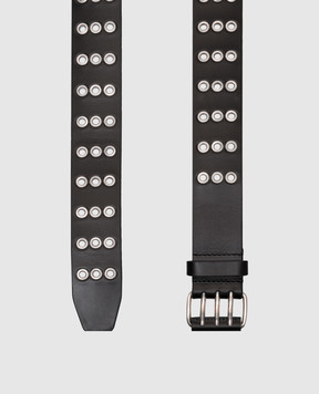 Ann Demeulemeester Чорний шкіряний ремінь Ezra B0012131LT128