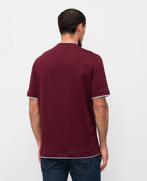 Brunello Cucinelli Футболка с эффектом наложения слоев M0B137427