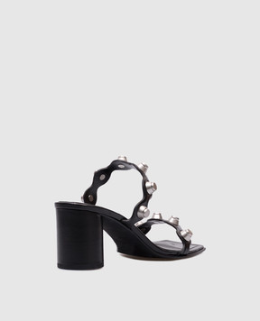 Alexander Wang Черные кожаные мюли Rexa с заклепками 30125S012