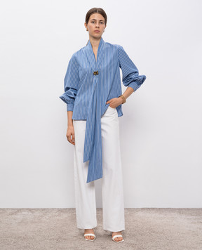 Max Mara Блакитна блуза DISCO в смужку DISCO