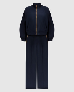 Twinset Синій спортивний костюм з вишивкою логотипа 251TP2485