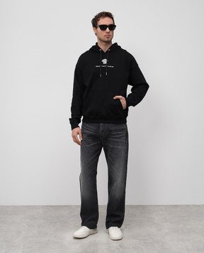 Versace Черные худи Medusa Milano 10139791A11493