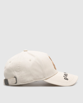 Palm Angels Бежева кепка Bear in mind з вишивкою логотипа PMLB108S25FAB004