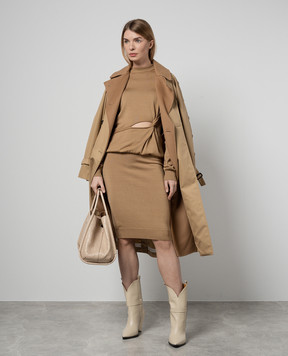 Max Mara Sportmax Бежевый джемпер Holiday из шерсти HOLIDAY