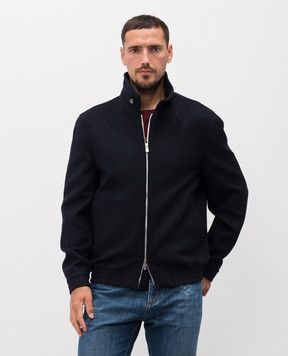 Brunello Cucinelli Синяя куртка из шерсти MY4966379