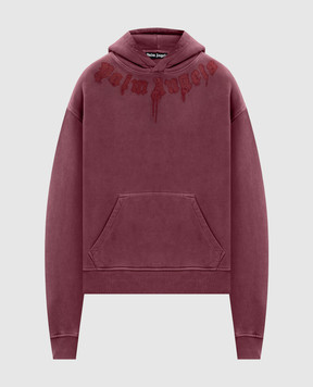 Palm Angels Бордовые худи с принтом логотипа PMBB17DF25FLE003w