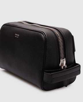 Tom Ford Черный кожаный несесер с логотипом Y0301LCL213S