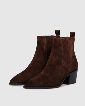Santoni Коричневые замшевые казаки WTOU71799BJ2NAEA