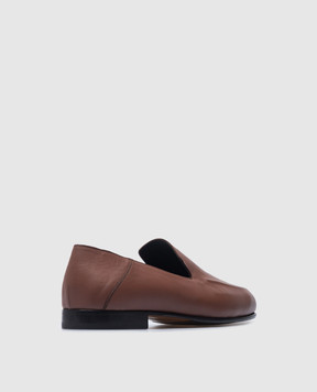 Canali Коричневые кожаные лоферы RA01019911406E