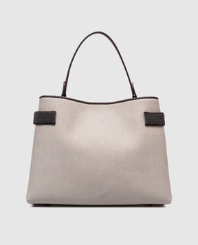 Brunello Cucinelli Бежевая сумка Essence с цепочкой мониль MB03D2503