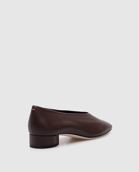 Aeyde Коричневые кожаные туфли FLGELR25BL18SS24953007
