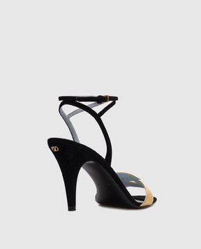 Valentino Черные босоножки замшевые FOLIEFOLIAGE 6W0S0MH5KMN