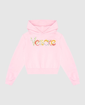 Versace Дитяче рожеве худі з логотипом 10181971A13050