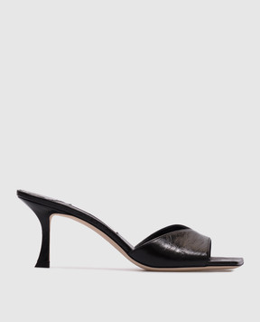Jimmy Choo Чорні шкіряні мюлі Skye SKYE70BYK