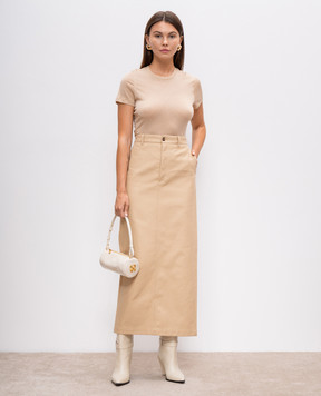WARDROBE.NYC Бежева спідниця міді W2109R16