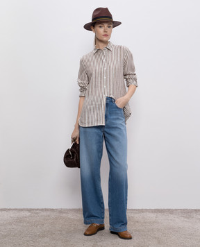 Max Mara Weekend Сині джинси BRAVA з патчем логотипа BRAVA