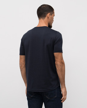 Loro Piana Синя футболка Levo з шовком FAF6128