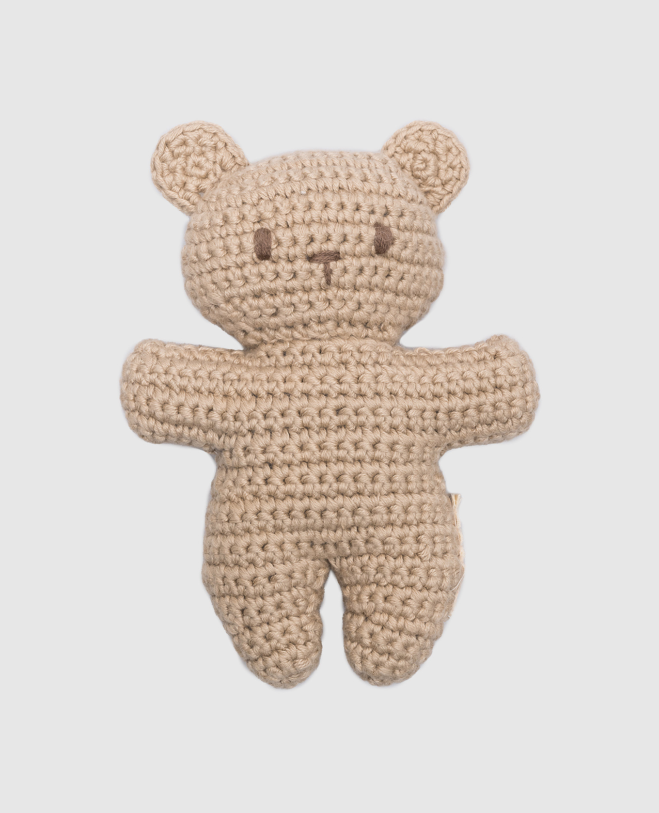 

Детская бежевая вязаная игрушка BINIBEAR в виде мишки, Бежевый, Игрушки