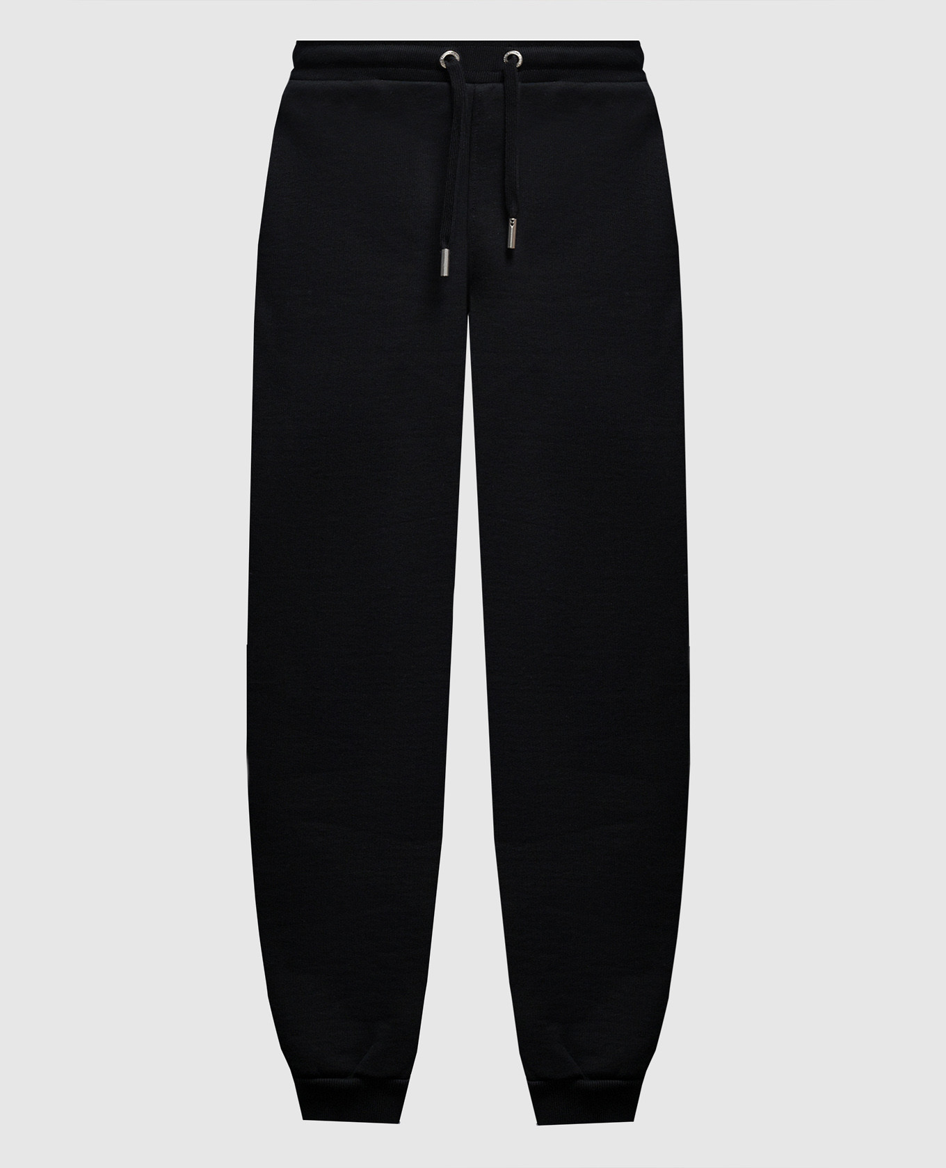Black joggers with logo embroidery