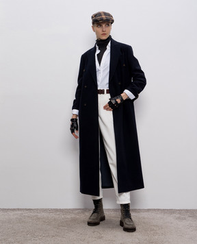Brunello Cucinelli Сірий гольф з кашеміру та шовку M13800063P