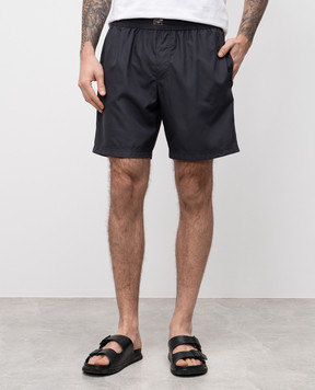 Dolce&Gabbana Сірі шорти для плавання з логотипом M4F36TONR46