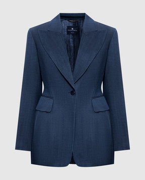 Ermanno Scervino Синій жакет D476I704SZE