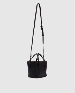 Brunello Cucinelli Черная кожаная сумка с логотипом MBHED2675