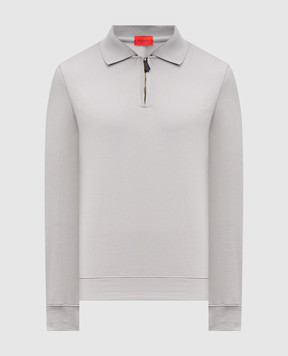 ISAIA Серое поло из шерсти MF0006J0402